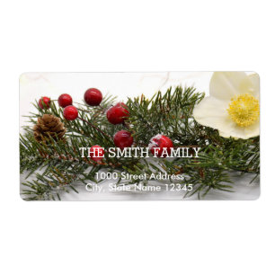 Vintage White Snow Glitter Christmas Tree Holiday