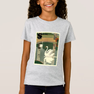 Vintage White Swans Alphabet T-Shirt