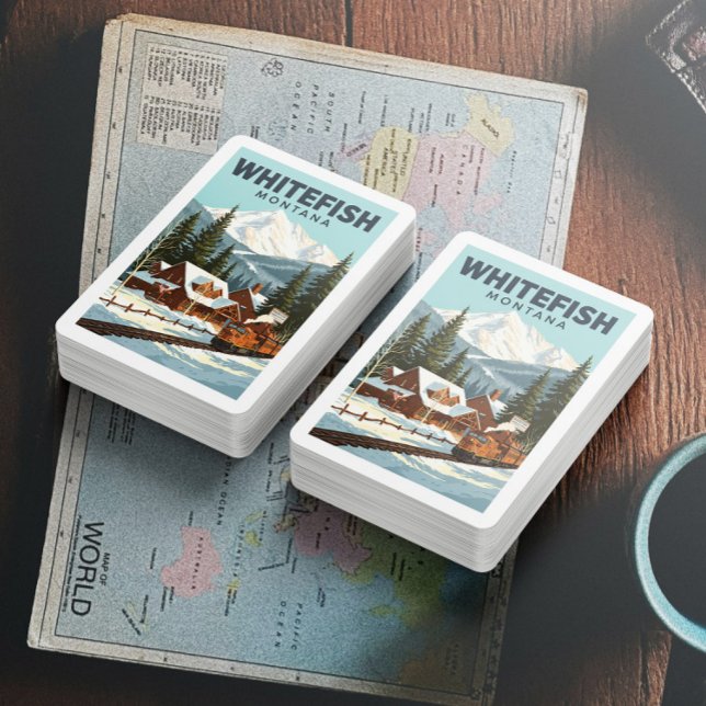 Vintage Whitefish Montana Playing Cards (Creator Uploaded)