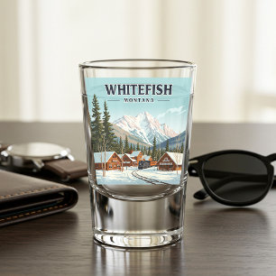 Vintage Whitefish Montana Shot Glass