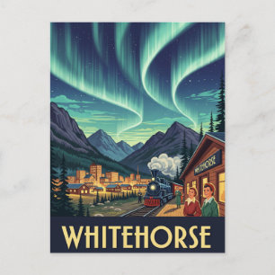 Vintage Whitehorse Yukon Canada Travel Postcard