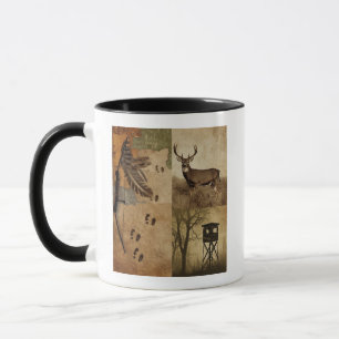 Vintage Whitetail Deer Bow Hunting Mug