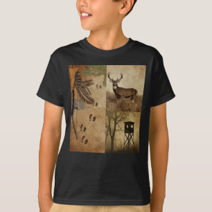 Vintage Whitetail Deer Bow Hunting T-Shirt