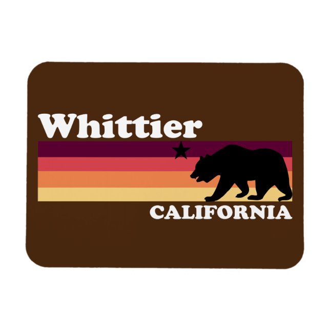 Vintage Whittier California Magnet (Horizontal)