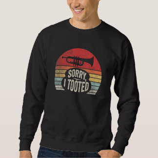 Vintage Who Tooted Train Model Railroad Conductor Sweatshirt