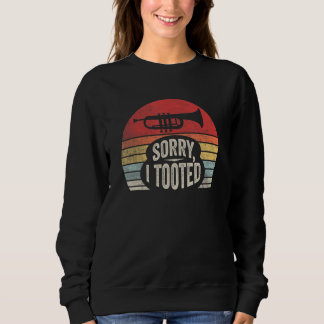Vintage Who Tooted Train Model Railroad Conductor Sweatshirt