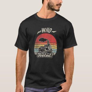 Vintage Who Tooted  Train Model Railroad Conductor T-Shirt