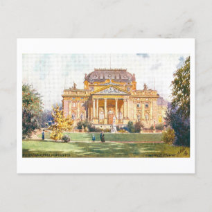 Vintage Wiesbaden Konigl Hoftheater Germany Postcard