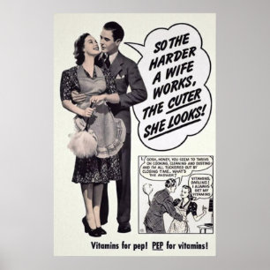 Vintage Wife Mail Order Advertisement Poster