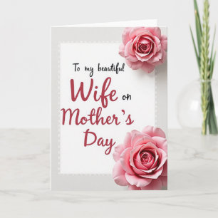 Vintage Wife Mothers Day Card