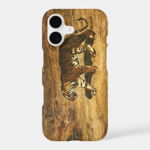 Vintage Wild Animal, Bengal Tiger Roaming Plains
