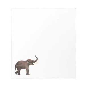 Vintage Wild Animals, Good Luck Asian Elephants Notepad