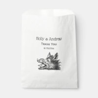 Vintage Wild Boar Head Drawing BW