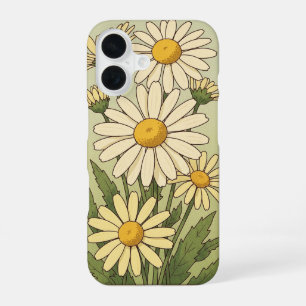Vintage Wild Daisies iPhone 16 Case