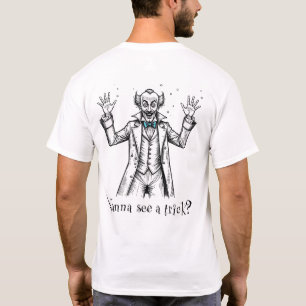 Vintage Wild Eyed Illusionist Front & Back T-Shirt