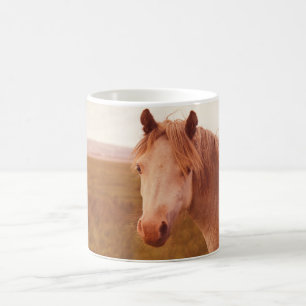 Vintage wild horse coffee mug