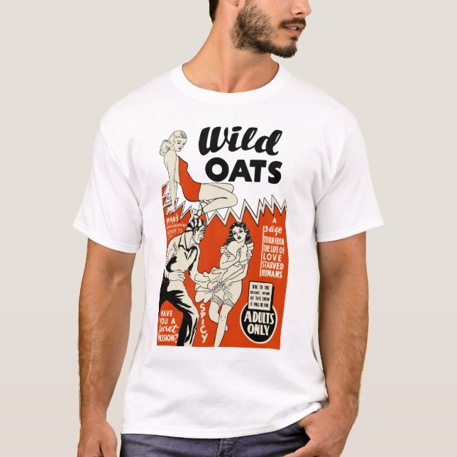 Vintage "Wild Oats" Exploitation Movie Tee (Front)