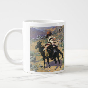 Vintage Wild West, An Indian Trapper by Remington Large Coffee Mug