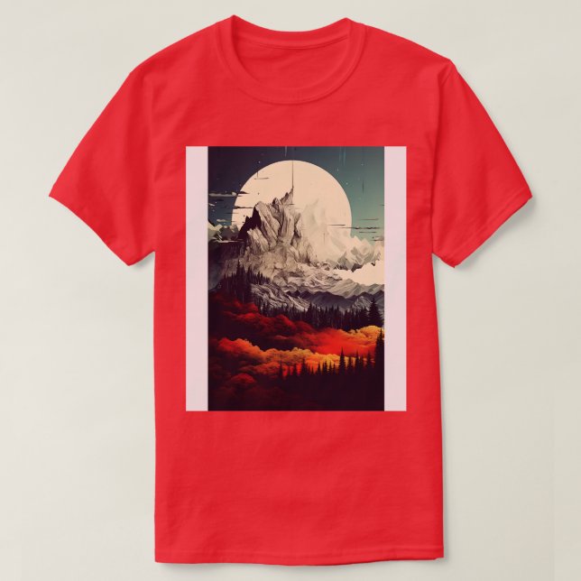Vintage Wilderness Aesthetic Art T-Shirt (Design Front)
