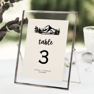 Vintage Wilderness Table Number