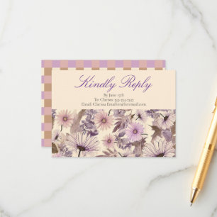 Vintage Wildflower Baby Shower Enclosure Card