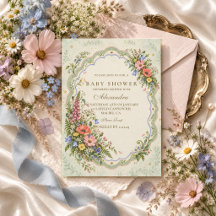 Vintage Wildflower Baby Shower