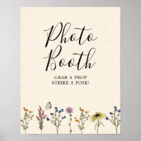 Vintage Wildflower Baby Shower Photo Booth
