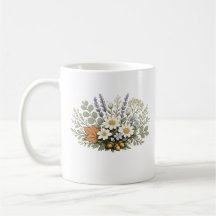 Vintage Wildflower Bouquet Art Print | Botanical F