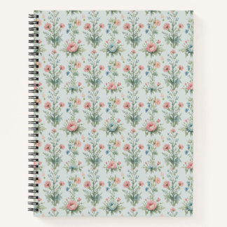 Vintage Wildflower Floral Notebook | Watercolour