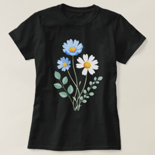 Vintage Wildflower Graphic Tee for Women