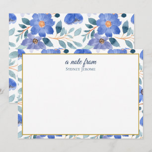 Vintage Wildflower Personalised Card
