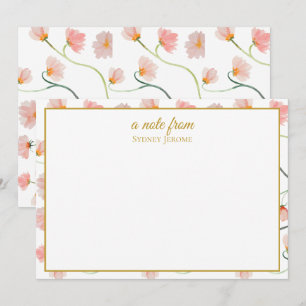 Vintage Wildflower Personalised Card