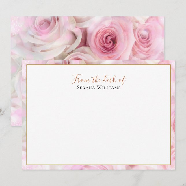 Vintage Wildflower Personalised Card (Front/Back)