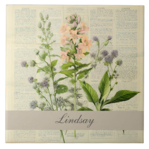 Vintage Wildflower Tile