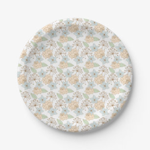 Vintage Wildflowers Birthday or Shower Paper Plate
