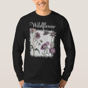 Vintage Wildflowers Botanical Flower Nature Floral T-Shirt