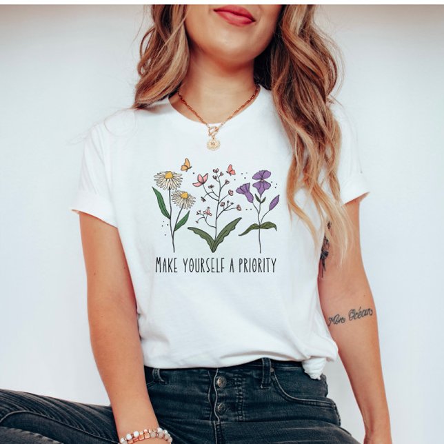Vintage Wildflowers Self love T-Shirt (Creator Uploaded)