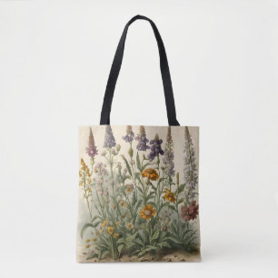 Vintage Wildflowers  Tote Bag