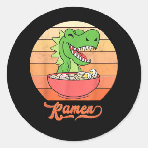 Vintage Wildlife Animal Forest Dinosaurs Classic Round Sticker