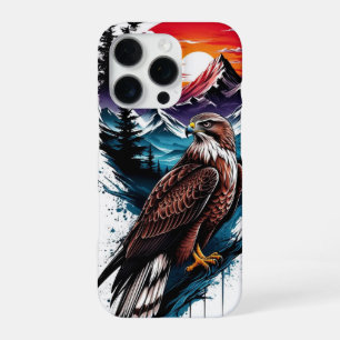 Vintage Wildlife Eagle Hawk Nature Art iPhone 16 Pro Case