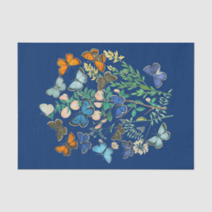 Vintage Wildlife Illustration - Butterfly Garden Tissue Paper