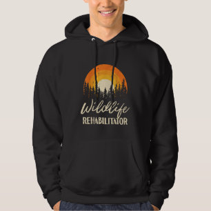 Vintage Wildlife Rehabilitator Rehabilitation Wild Hoodie