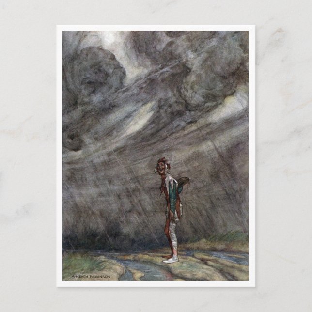 Vintage William H. Robinson Rain Every Day Postcard (Front)