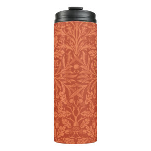 Vintage William Morris Acorn Oak Leaves Pattern Thermal Tumbler