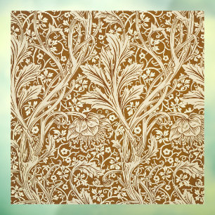 Vintage William Morris Arcadia Floral Art Print Window Cling