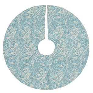 Vintage William Morris Arcadia Floral Seamless Brushed Polyester Tree Skirt