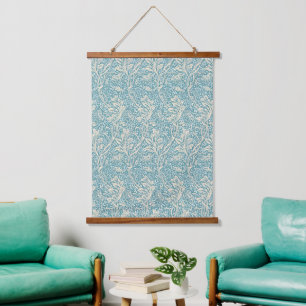 Vintage William Morris Arcadia Floral Seamless Hanging Tapestry