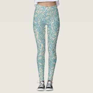 Vintage William Morris Arcadia Floral Seamless Leggings