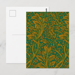 Vintage William Morris Arcadia Full Seamless Postcard