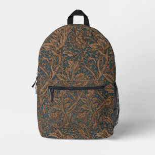 Vintage William Morris Arcadia Full Seamless Printed Backpack